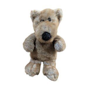 Dan‎ Dee Plush Teddy Bear stuffed animal toy  frosted  brown gray 11" sitting